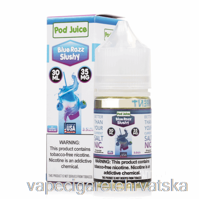 Vape Hrvatska Blue Razz Slushy - Pod Juice - 30ml 35mg